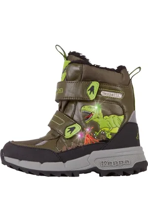 Kappa Rex Tex K Unisex Kids Scarpe per jogging su strada Unisex - Bambini e ragazzi, Verde (Army/Black), 25 EU