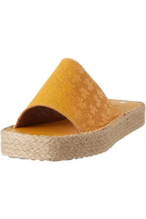 Bonateks Derbtrlky100028, Sandali con Zeppa Donna, Colore: Arancione, 38 EU