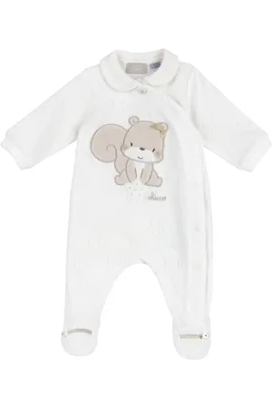 chicco Tutina Con Apertura Davanti, Pigiama Bimba 0-24, (2), 12 mesi, Designed in Italy