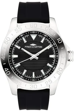 Fynch-Hatton Orologio Analogico al Quarzo Uomo con Cinturino in Silicone FHT-0016-PQ