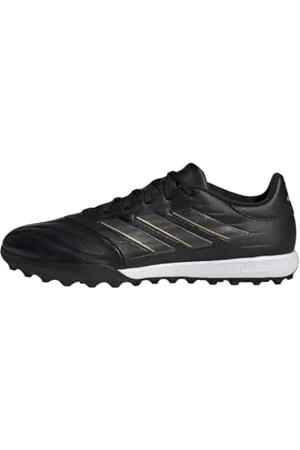 adidas Copa Pure II League Football Boots Turf, Scarpe da Calcio Unisex-Adulto, Core Black/Carbon/Gold Metallic, 42 EU