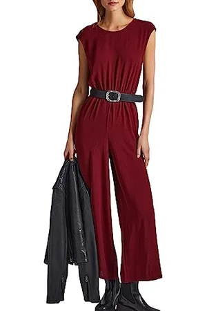 Pepe Jeans Fiska, Salopette Donna, (Burgundy),M