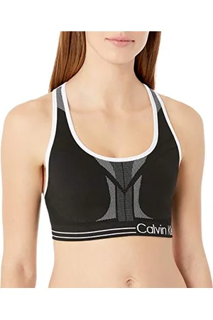 Calvin Klein Reggiseno Sportivo Reversibile a Impatto Medio (Taglie Standard e Forti), , S, , S