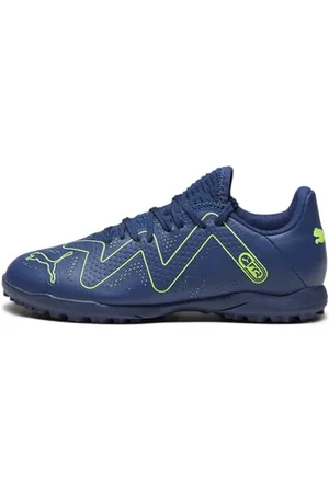 PUMA Future Play TT Jr, Scarpe da Calcio, Blu Persiano Verde PRO, 37.5 EU