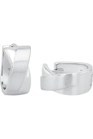 Amor Orecchini da Donna in 925, creoles, 1,4 cm, , in confezione regalo