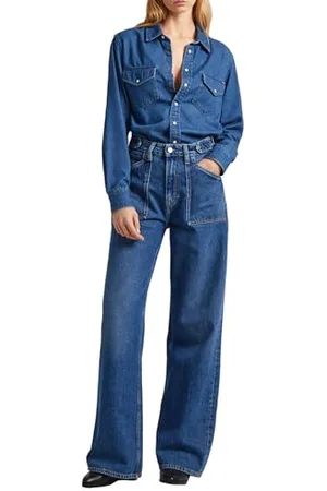 Pepe Jeans Scampanati ultra vita alta da lavoro PL204612, Jeans Donna, (Denim), 27W / 32L