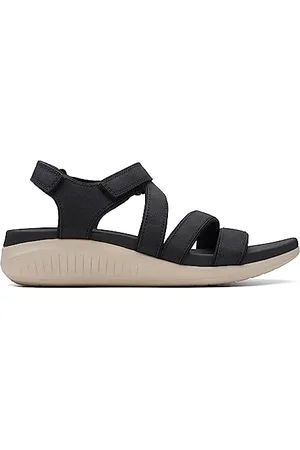 Clarks Glide Hi Ella, Sandali con zeppa Donna, Black, 42 EU