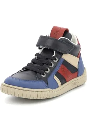 Kickers Wincky Cdt, Scarpe da Ginnastica Bimbo 0-24, Blu Rosso Navy, 21 EU