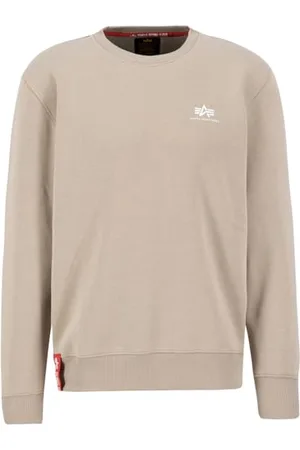 Alpha Industries Basic Sweater Felpa con Logo Piccolo da Uomo Maglione, , M