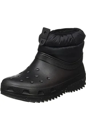 Crocs Donna Classic Neo Puff Shorty Boot W Stivale, Black, 33/34 EU