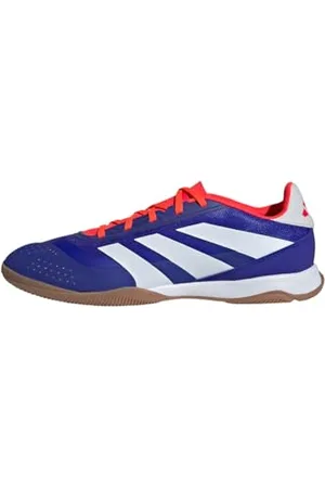 adidas Predator League Football Boots Indoor, Scarpe da Calcio Unisex-Adulto, Lucid Blue/Cloud White/Solar Red, 40 EU