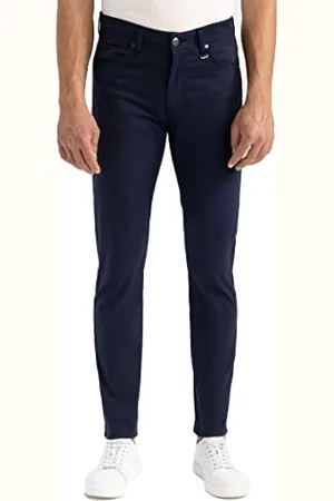 DeFacto R0298az, Pantaloni Chino Uomo, (Navy), 44W / 32L