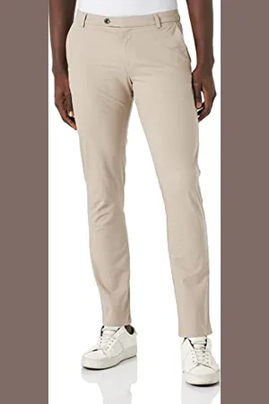 Bugatti 4890-36306 Pantaloni slackhose, Beige-40, W33 / L34 Uomo
