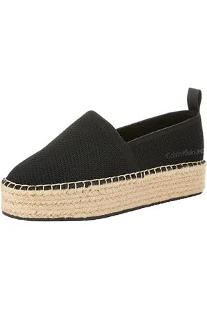 Calvin Klein Jeans Espadrillas Donna Zeppa, (Black), 40