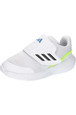 adidas RunFalcon 3.0 Hook-And-Loop Shoes, Scarpe da Corsa Unisex-Bambini, Cloud White/Core Black/Bright Royal, 26.5 EU