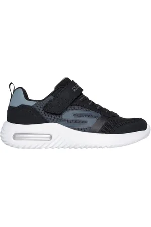 Skechers Bounder-Tech, Scarpe da Ginnastica, Black/Charcoal, 34 EU