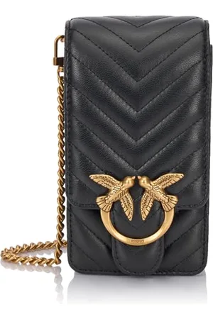 Pinko Love One Smart Sheep Nappa Chevron, Accessori da viaggio- Borsellino da portare al collo Donna, , 12