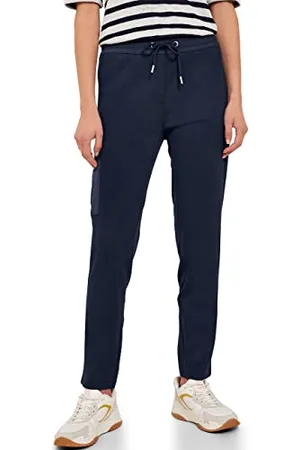 CECIL B376391 Pantaloni da Jogging Casual, Blu Profondo, 32/XXL/L Donna