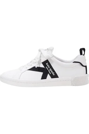 Kate Spade Signature, Sneaker da Donna Stringate, (True White)/Nero, 41 EU