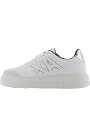 Armani Exchange Kurt, Low Cut, Platform Sole, Colour Contrasts, Scarpe da Ginnastica Donna, , 35.5 EU