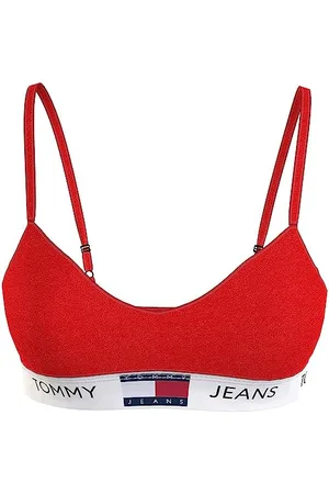 Tommy Hilfiger Bralette Donna Elasticizzata, (Deep Crimson), L