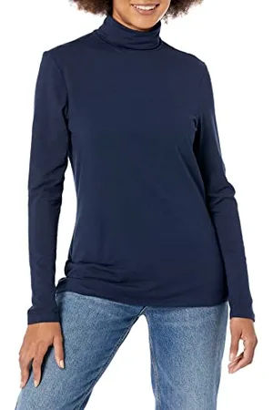 Amazon Maglione a Collo Alto a Maniche Lunghe (Disponibile in Taglie Forti) Donna, , S