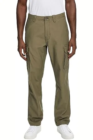 ESPRIT 083ee2b324 Pantaloni, Verde Cachi, W32 / L34 Uomo