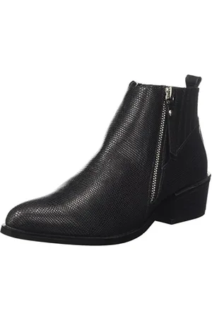 Gaudi Tronchetto Zip-Belicia-REPTIL, Stivaletti Donna, (Black), 38 EU