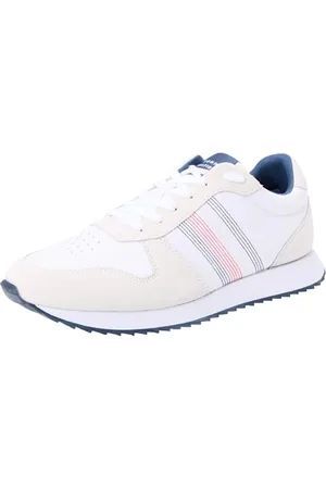 Tommy Hilfiger Uomo Sneakers da Runner Runner Evo Mix Stitch Scarpe Sportive, (White), 42