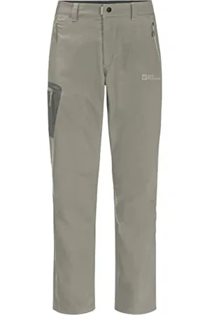 Jack Wolfskin Active Track Pantaloni da Trekking, Verde, 46 Uomo