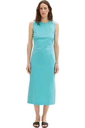 TOM TAILOR 1036661 Vestito, 26007-Teal Radiance, 42 Donna