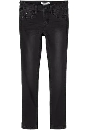 NAME IT Nkmpete Skinny Jeans 2012-On Noos, Pantaloni Bambini e ragazzi, (Black Denim), 158