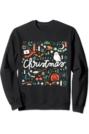 Harry Potter Natale Happy Christmas Collage Felpa