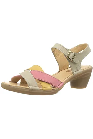 El Naturalista N5372 Aqua, Sandali con Chiusura Sul Retro Donna, Multicolore (Piedra Mixed Piedra Mixed), 40 EU