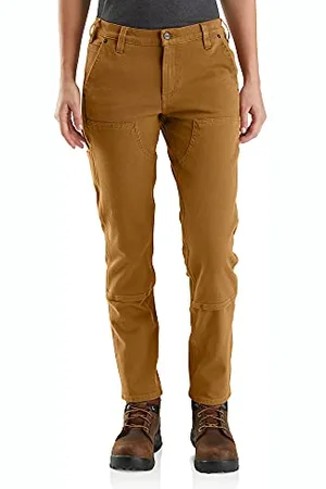 Carhartt Pantaloni Da Lavoro Rugged Flex In Twill Con Doppio Tessuto Sul Davanti, Relaxed Fit, Pantaloni Donna, , W14