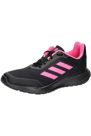 adidas Tensaur Run 2.0 Shoes Kids, Scarpe da Corsa, Core Black/Pink/Core Black, 36 2/3 EU