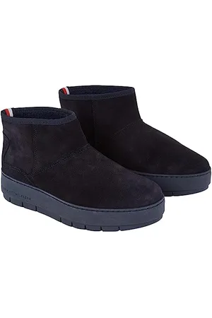 Tommy Hilfiger COOL SUEDE SNOWBOOT FW0FW07662, Donna, Blu (Space Blue), 38 EU
