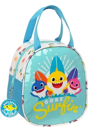 Safta BABY SHARK SURFING - Borsa porta merenda, portatile, qualità e massima resistenza, porta cibo, ricreativo, 19 x 14 x 22 cm, colore: , , Estándar, Casual