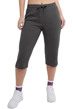 Champion Pantaloni Capri da Donna, Pantaloni Corti Leggeri da Salotto, in Jersey Lavorato a Maglia Capri per Le Donne, 18, , XL