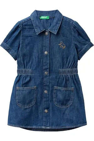 Benetton Vestito 4AD6GV01E, , 98 Bambina