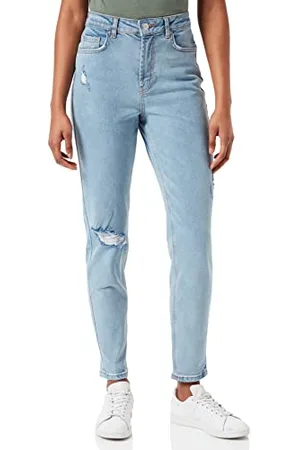 Pieces® Pcleah Mom HW Ank DEST Lb Noos BC Jeans, , XS Donna