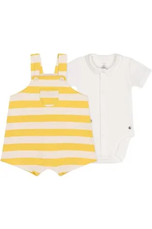 Petit Bateau A0A0 Salopette, , 6 Mesi Unisex-Bimbi