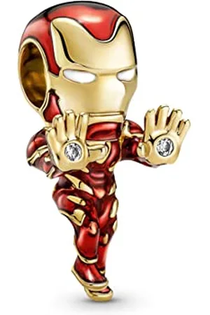 PANDORA Marvel Iron Man Pendente in Argento Placcato Oro 760268C01