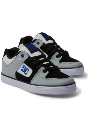 Dcshoes Pure, Scarpe da Ginnastica, Bianco/Grigio/Blu, 30.5 EU