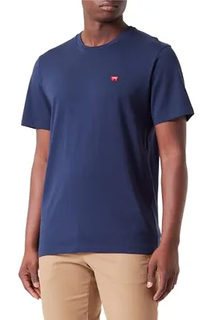 Wrangler Sign Off Tee, T-shirt Uomo, (Navy 434), 4XL