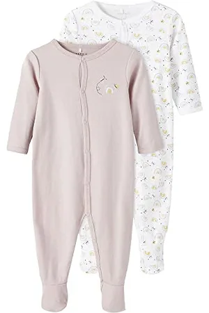 NAME IT Nbfnightsuit 2P W/F Violet Rainbow Noos, Pigiamino Bambine e ragazze, (Violet Ice), 98