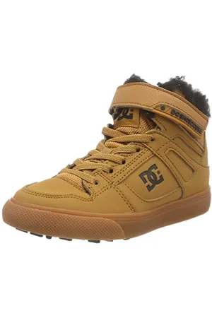 Dcshoes Pure High Top Winter, Scarpe da Skateboard Bambino, Marrone ( We9), 35 EU