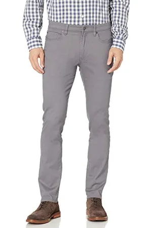 Amazon Pantaloni in Twill Elasticizzati con 5 Tasche Skinny Uomo, , 36W / 32L