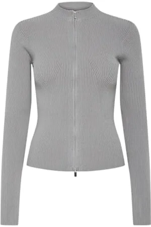 Pieces® Pccrista LS Zip Knit Cardigan Noos BC, , XS Donna