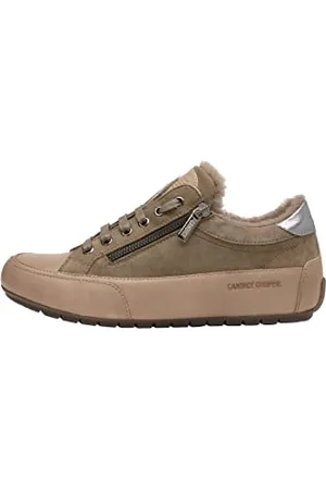 Candice Cooper Sneakers in Pelle tamponata e Suede con Zip, 37
